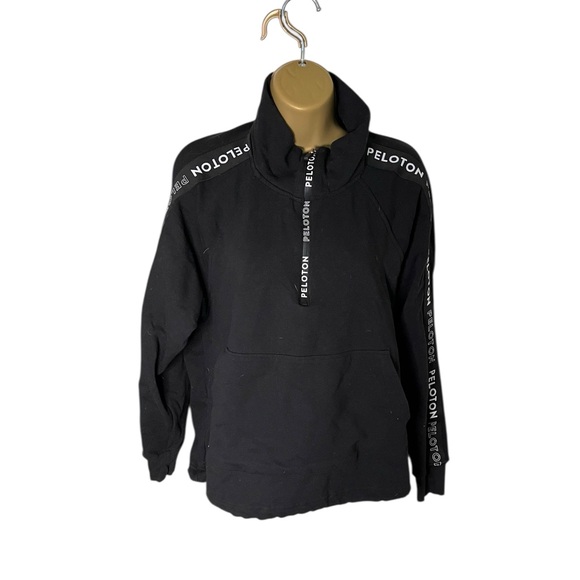 Peloton Uptown Vibe 1/2 Zip Pullover Black Small - Picture 1 of 4